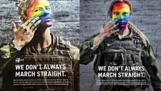 Diversity-Plakate der schwedischen Armee