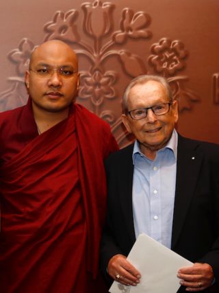 Röbi Rapp und der 17. Karmapa Ogyen Trinley Dorje