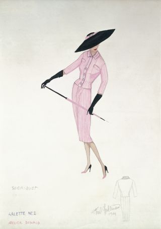 Sobriquet, Zeichnung eines Kleides 1959