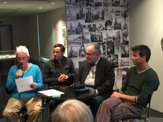 Erasmus Walser an einem Podiumsgespräch