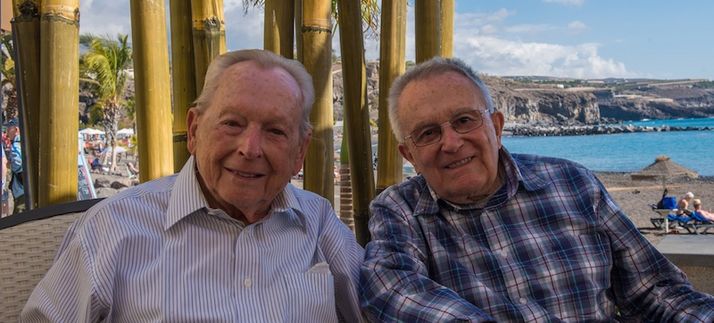 Röbi Rapp und Ernst Ostertag in einer Aufnahme vom Februar 2018 / Bild: Giovanni Lanni