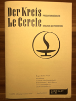 Bildd des Produktionsbüchleins für den Film DER KREIS