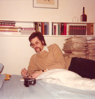 Max Krieg zu Hause in Lugano-Cortivallo ca. 1977
