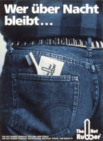 Inserat der 'Hot Rubber Company'