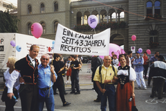 Demonstration, Bern, 1999