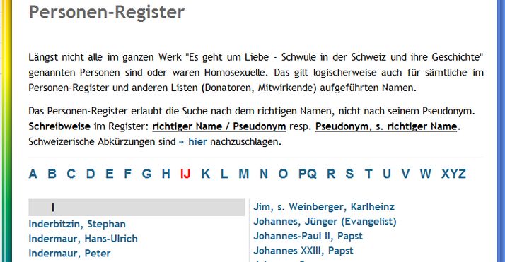 Verlinktes Personen-Register