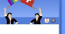 Neu ist der Button zur PDF-Erstellung links neben dem Druckversion-Button zu sehen