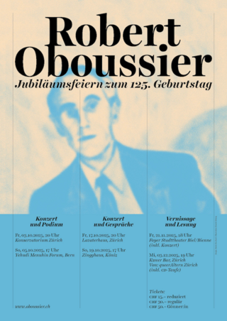 Plakat Robert Oboussier - Jubiläumsfeiern zum 125. Geburtstag