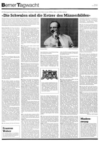 Zeitungsseite Berner Tagwacht