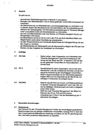 Befehl Diversity Management Seite 2